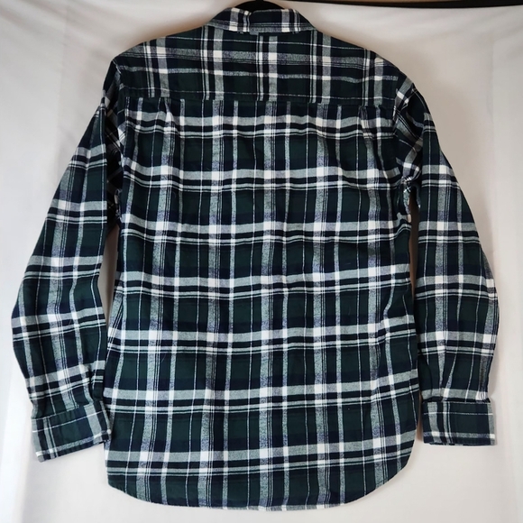 Weatherproof Shirt, Mens Size Medium Green Blue White, Flannel, Plaid, Button Up - Picture 10 of 12